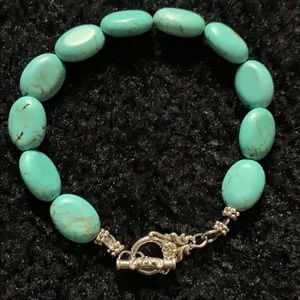 STERLING SILVER & TURQUOISE BRACELET